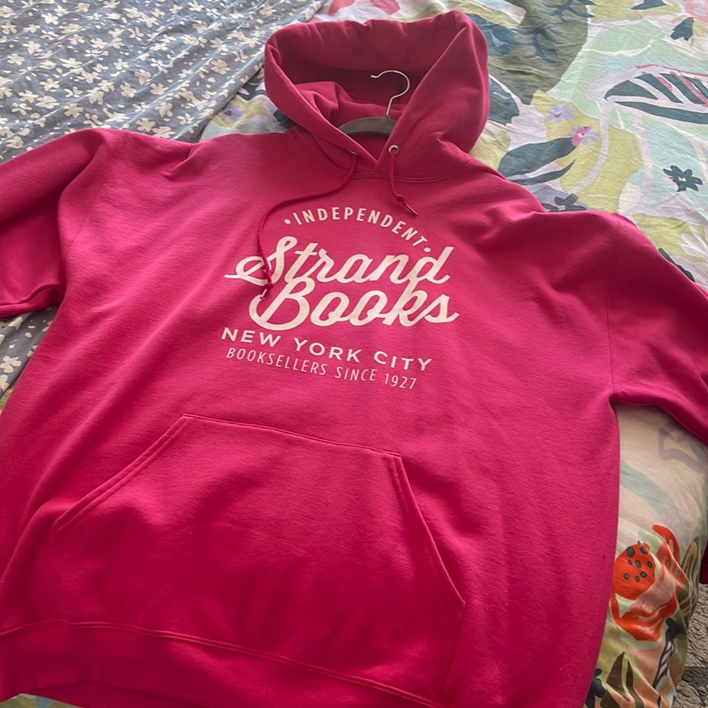 Strand Books Hot Pink Hoodie